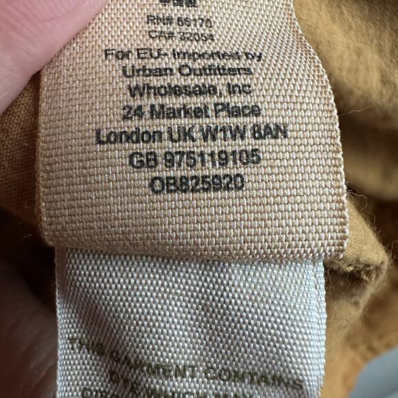 Free People Everlyn Cropped Jacket Mary Gold Mustard Brown M - Picture 13 of 16